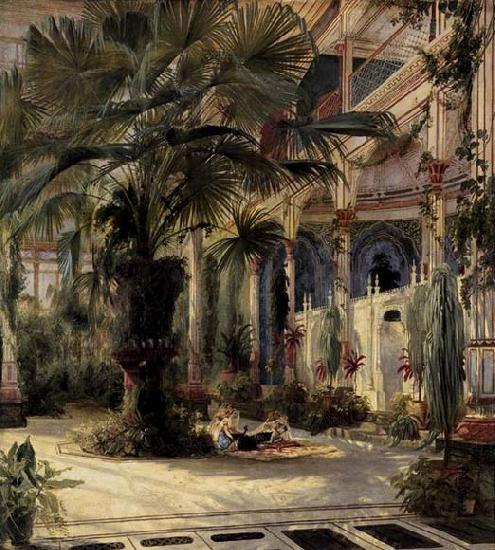 Karl Blechen In the Palm House in Potsdam Spain oil painting art